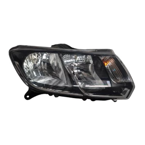 Farol Direito Renault Sandero ou Logan 2014 a 2019 Máscara Negra Foco Duplo