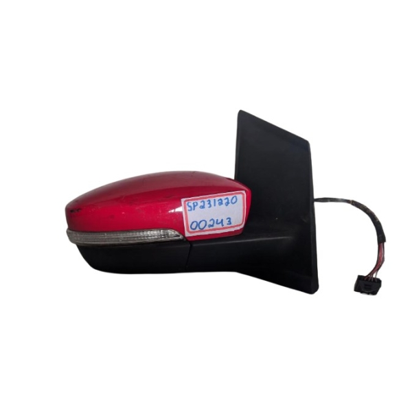 Retrovisor Direito Volkswagen Fox Elétrico Com Pisca 2010 a 2017 Vermelho Original Usado