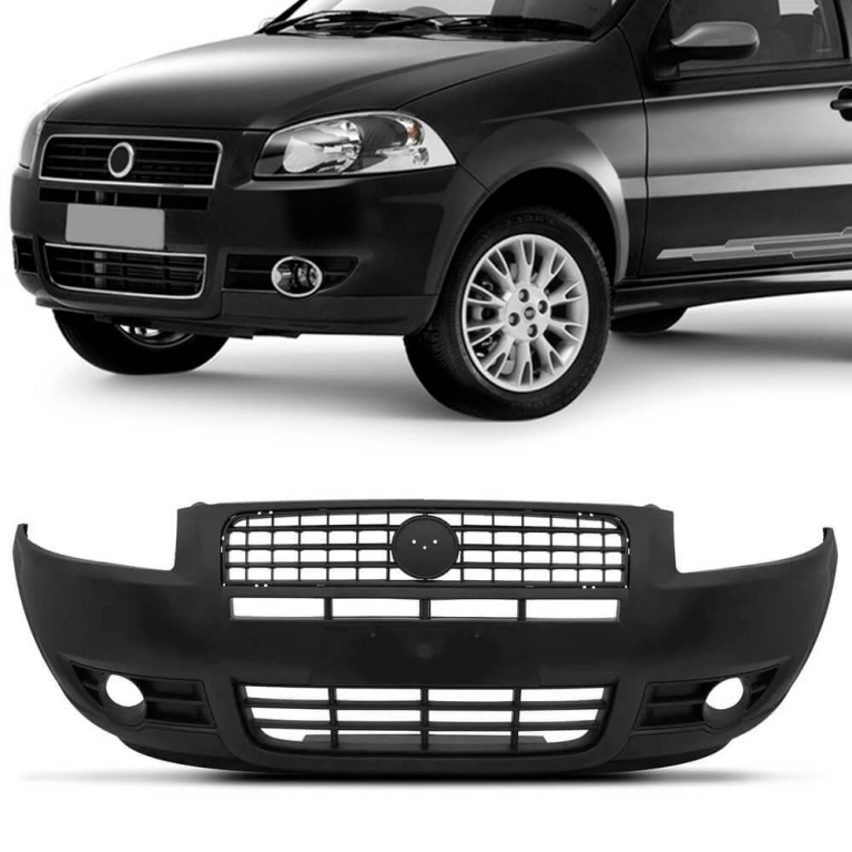 Para-choque Dianteiro Fiat Palio Siena Restyling III 2007 a 2009 Novo ...