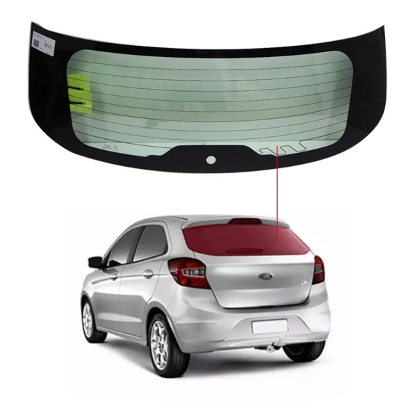 Vidro Traseiro Vigia Ford Ka 2014 a 2018 Com Furo Original Novo Pilkington