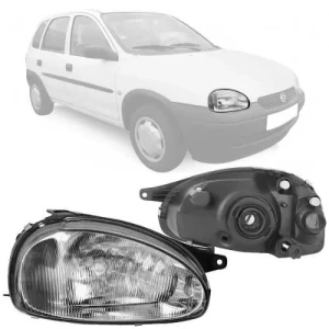 Farol Direito Novo Chevrolet Corsa 1994 a 1999 Cromado Rufato